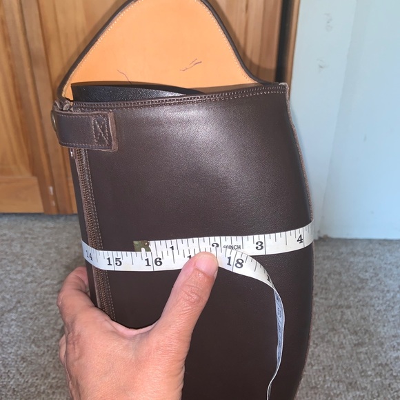 CUSTOM VOGEL BOWERY DRESS BOOTS BROWN CALFSKIN fully Lined Zippers Olympic Tops - Picture 8 of 16